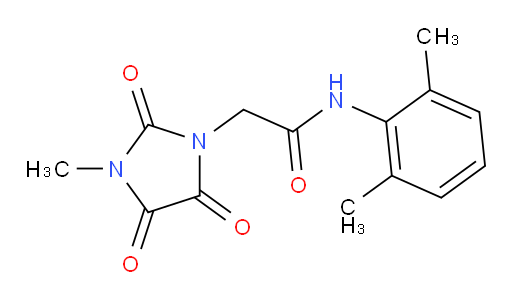 N-(2,6-dimethylphenyl)-2-(3-methyl-2,4,5-trioxoimidazolidin-1-yl)acetamide