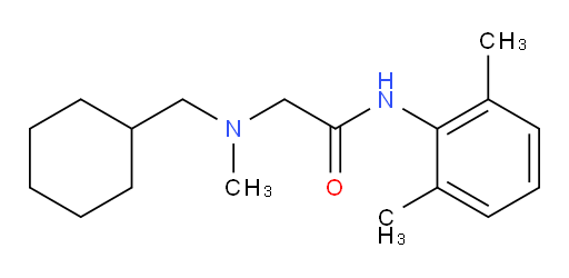2-((cyclohexylmethyl)(methyl)amino)-N-(2,6-dimethylphenyl)acetamide