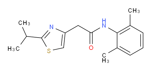 N-(2,6-dimethylphenyl)-2-(2-isopropylthiazol-4-yl)acetamide