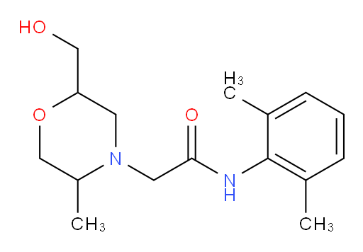 N-(2,6-dimethylphenyl)-2-(2-(hydroxymethyl)-5-methylmorpholino)acetamide