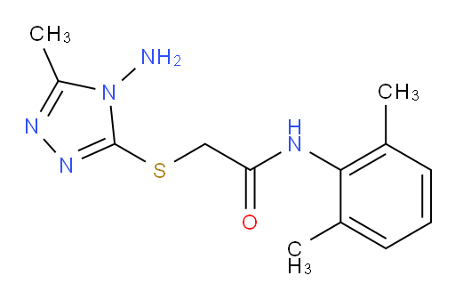 2-((4-amino-5-methyl-4H-1,2,4-triazol-3-yl)thio)-N-(2,6-dimethylphenyl)acetamide