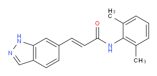 (E)-N-(2,6-dimethylphenyl)-3-(1H-indazol-6-yl)acrylamide