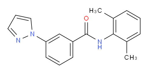 N-(2,6-dimethylphenyl)-3-(1H-pyrazol-1-yl)benzamide