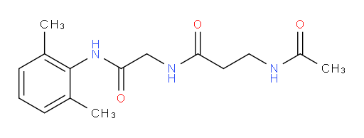 3-acetamido-N-(2-((2,6-dimethylphenyl)amino)-2-oxoethyl)propanamide