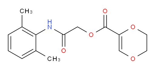 2-((2,6-dimethylphenyl)amino)-2-oxoethyl 5,6-dihydro-1,4-dioxine-2-carboxylate