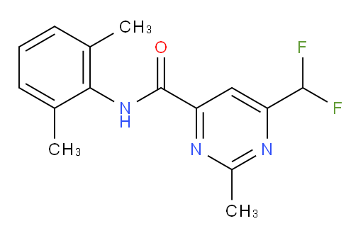 6-(difluoromethyl)-N-(2,6-dimethylphenyl)-2-methylpyrimidine-4-carboxamide