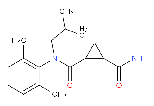 N1-(2,6-dimethylphenyl)-N1-isobutylcyclopropane-1,2-dicarboxamide