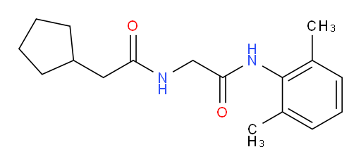 2-cyclopentyl-N-(2-((2,6-dimethylphenyl)amino)-2-oxoethyl)acetamide
