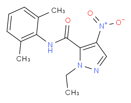 N-(2,6-dimethylphenyl)-1-ethyl-4-nitro-1H-pyrazole-5-carboxamide