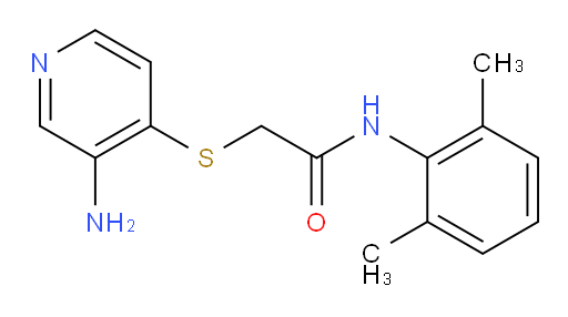 2-((3-aminopyridin-4-yl)thio)-N-(2,6-dimethylphenyl)acetamide