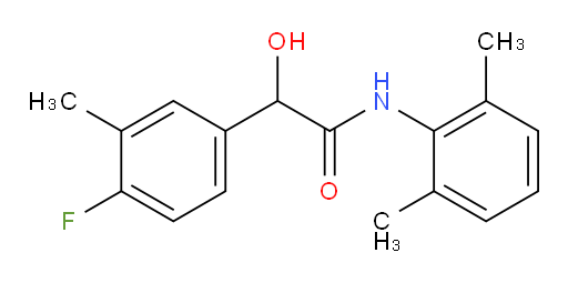 N-(2,6-dimethylphenyl)-2-(4-fluoro-3-methylphenyl)-2-hydroxyacetamide