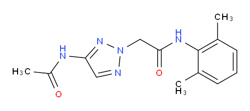 2-(4-acetamido-2H-1,2,3-triazol-2-yl)-N-(2,6-dimethylphenyl)acetamide