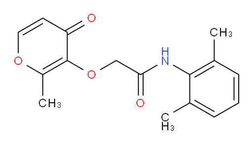 N-(2,6-dimethylphenyl)-2-((2-methyl-4-oxo-4H-pyran-3-yl)oxy)acetamide