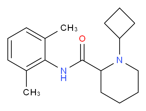 1-cyclobutyl-N-(2,6-dimethylphenyl)piperidine-2-carboxamide