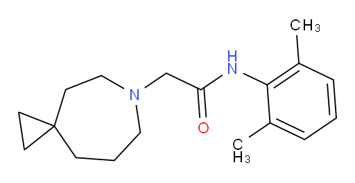 N-(2,6-dimethylphenyl)-2-(6-azaspiro[2.6]nonan-6-yl)acetamide
