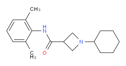 1-cyclohexyl-N-(2,6-dimethylphenyl)azetidine-3-carboxamide