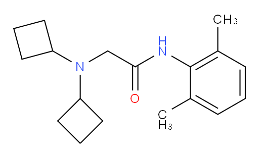 2-(dicyclobutylamino)-N-(2,6-dimethylphenyl)acetamide
