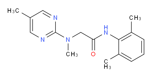 N-(2,6-dimethylphenyl)-2-(methyl(5-methylpyrimidin-2-yl)amino)acetamide
