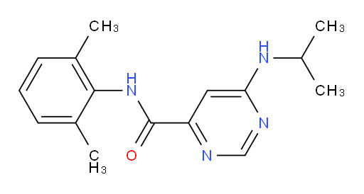 N-(2,6-dimethylphenyl)-6-(isopropylamino)pyrimidine-4-carboxamide