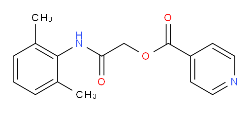 2-((2,6-dimethylphenyl)amino)-2-oxoethyl isonicotinate