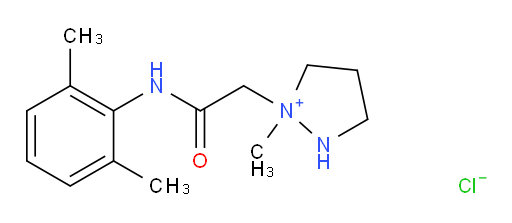 1-(2-((2,6-dimethylphenyl)amino)-2-oxoethyl)-1-methylpyrazolidin-1-ium chloride