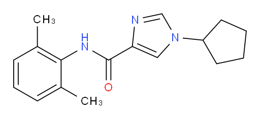 1-cyclopentyl-N-(2,6-dimethylphenyl)-1H-imidazole-4-carboxamide