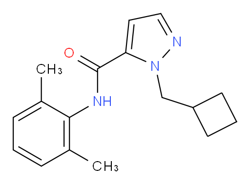 1-(cyclobutylmethyl)-N-(2,6-dimethylphenyl)-1H-pyrazole-5-carboxamide