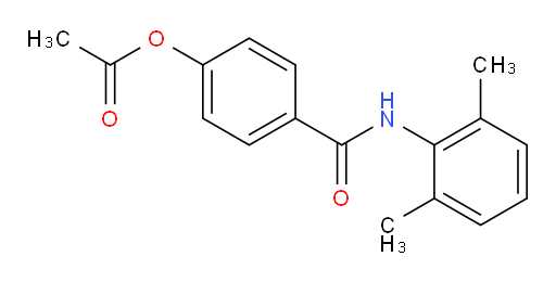 4-((2,6-dimethylphenyl)carbamoyl)phenyl acetate