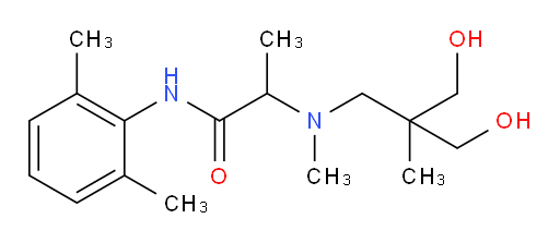 N-(2,6-dimethylphenyl)-2-((3-hydroxy-2-(hydroxymethyl)-2-methylpropyl)(methyl)amino)propanamide