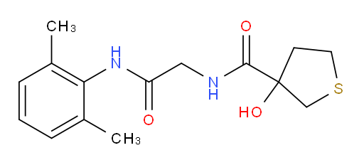 N-(2-((2,6-dimethylphenyl)amino)-2-oxoethyl)-3-hydroxytetrahydrothiophene-3-carboxamide