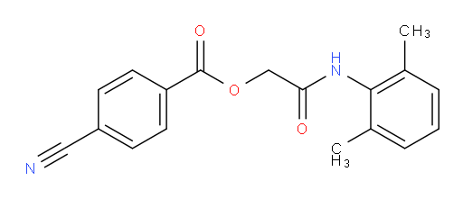 2-((2,6-dimethylphenyl)amino)-2-oxoethyl 4-cyanobenzoate