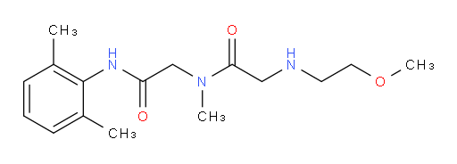 N-(2-((2,6-dimethylphenyl)amino)-2-oxoethyl)-2-((2-methoxyethyl)amino)-N-methylacetamide