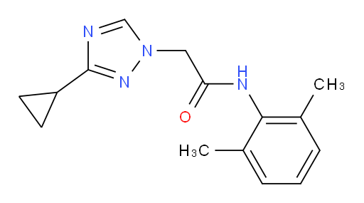 2-(3-cyclopropyl-1H-1,2,4-triazol-1-yl)-N-(2,6-dimethylphenyl)acetamide