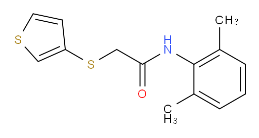 N-(2,6-dimethylphenyl)-2-(thiophen-3-ylthio)acetamide