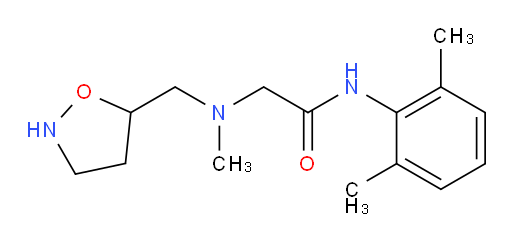 N-(2,6-dimethylphenyl)-2-((isoxazolidin-5-ylmethyl)(methyl)amino)acetamide