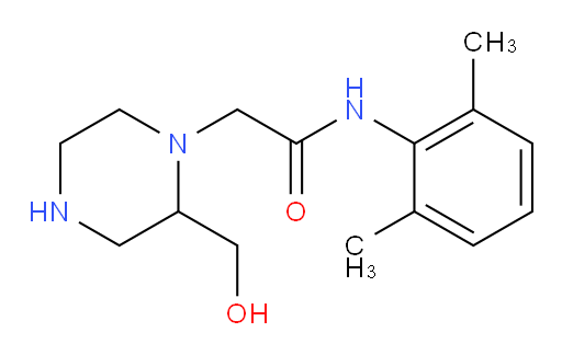 N-(2,6-dimethylphenyl)-2-(2-(hydroxymethyl)piperazin-1-yl)acetamide