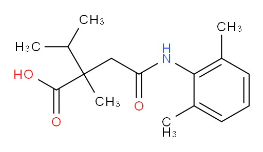 4-((2,6-dimethylphenyl)amino)-2-isopropyl-2-methyl-4-oxobutanoic acid