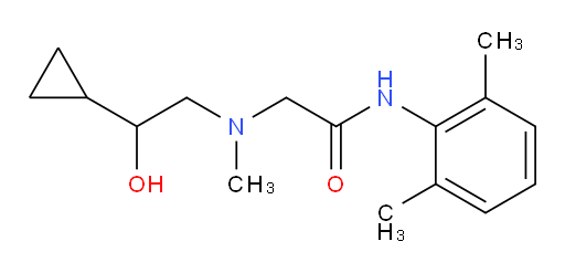 2-((2-cyclopropyl-2-hydroxyethyl)(methyl)amino)-N-(2,6-dimethylphenyl)acetamide