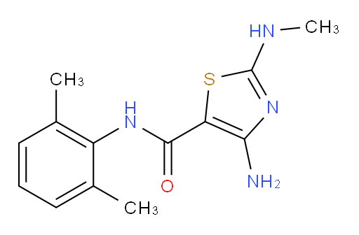 4-amino-N-(2,6-dimethylphenyl)-2-(methylamino)thiazole-5-carboxamide