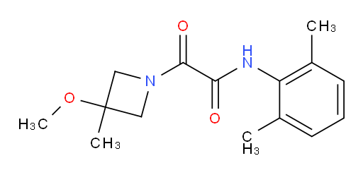 N-(2,6-dimethylphenyl)-2-(3-methoxy-3-methylazetidin-1-yl)-2-oxoacetamide