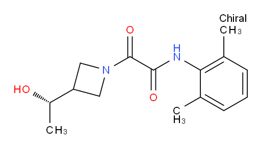 (S)-N-(2,6-dimethylphenyl)-2-(3-(1-hydroxyethyl)azetidin-1-yl)-2-oxoacetamide