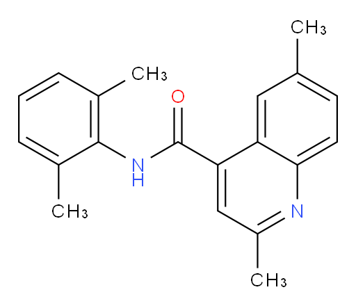 N-(2,6-dimethylphenyl)-2,6-dimethylquinoline-4-carboxamide