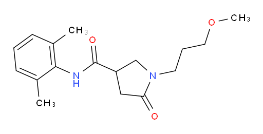 N-(2,6-dimethylphenyl)-1-(3-methoxypropyl)-5-oxopyrrolidine-3-carboxamide