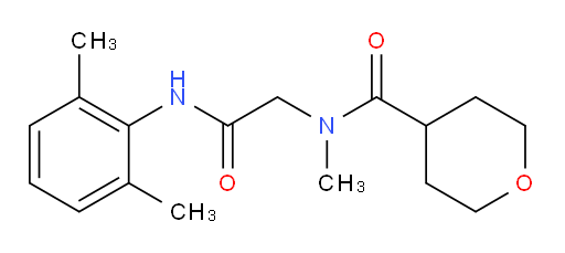 N-(2-((2,6-dimethylphenyl)amino)-2-oxoethyl)-N-methyltetrahydro-2H-pyran-4-carboxamide