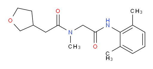 N-(2-((2,6-dimethylphenyl)amino)-2-oxoethyl)-N-methyl-2-(tetrahydrofuran-3-yl)acetamide