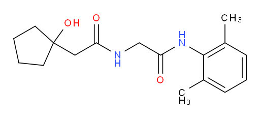 N-(2,6-dimethylphenyl)-2-(2-(1-hydroxycyclopentyl)acetamido)acetamide