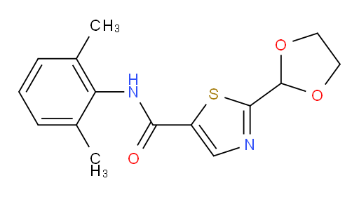 N-(2,6-dimethylphenyl)-2-(1,3-dioxolan-2-yl)thiazole-5-carboxamide