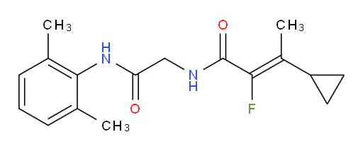 (Z)-3-cyclopropyl-N-(2-((2,6-dimethylphenyl)amino)-2-oxoethyl)-2-fluorobut-2-enamide