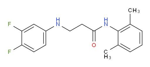 3-((3,4-difluorophenyl)amino)-N-(2,6-dimethylphenyl)propanamide