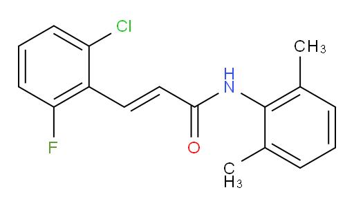 (E)-3-(2-chloro-6-fluorophenyl)-N-(2,6-dimethylphenyl)acrylamide